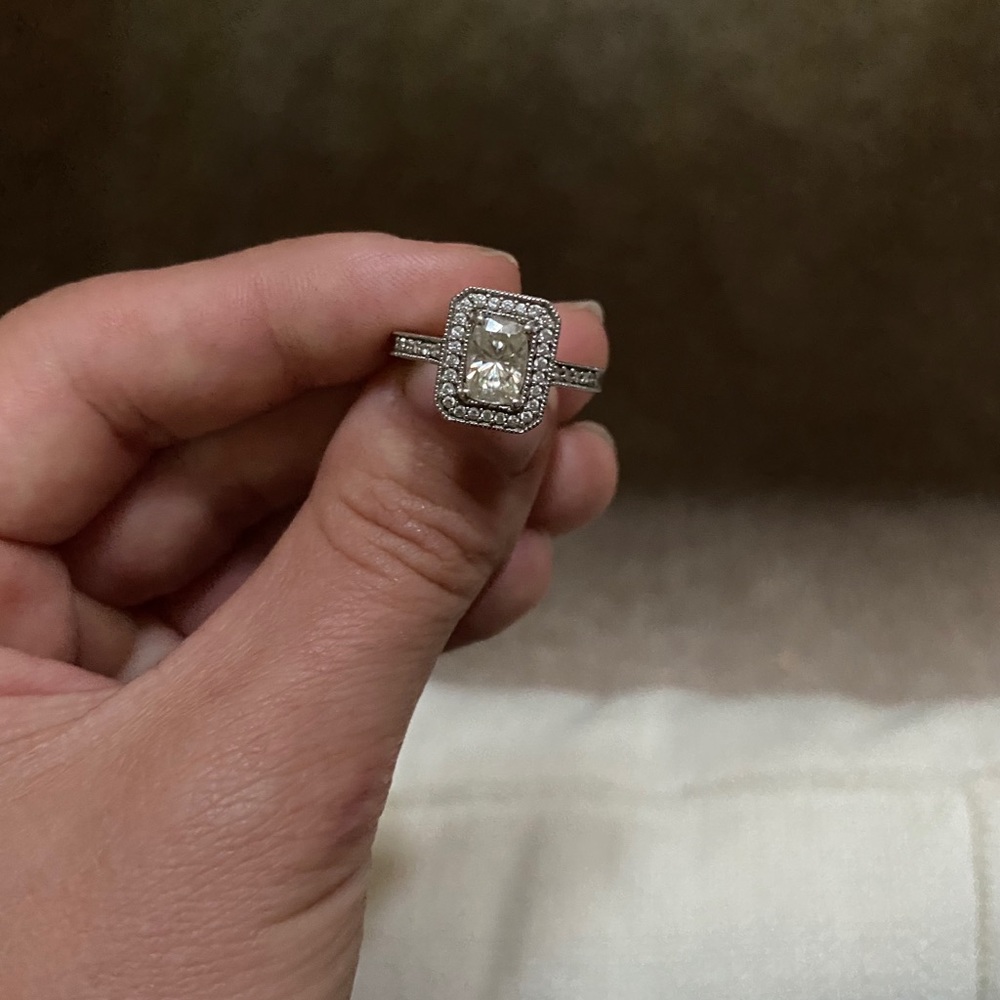 Moissanite Engagement Ring Size 5.5